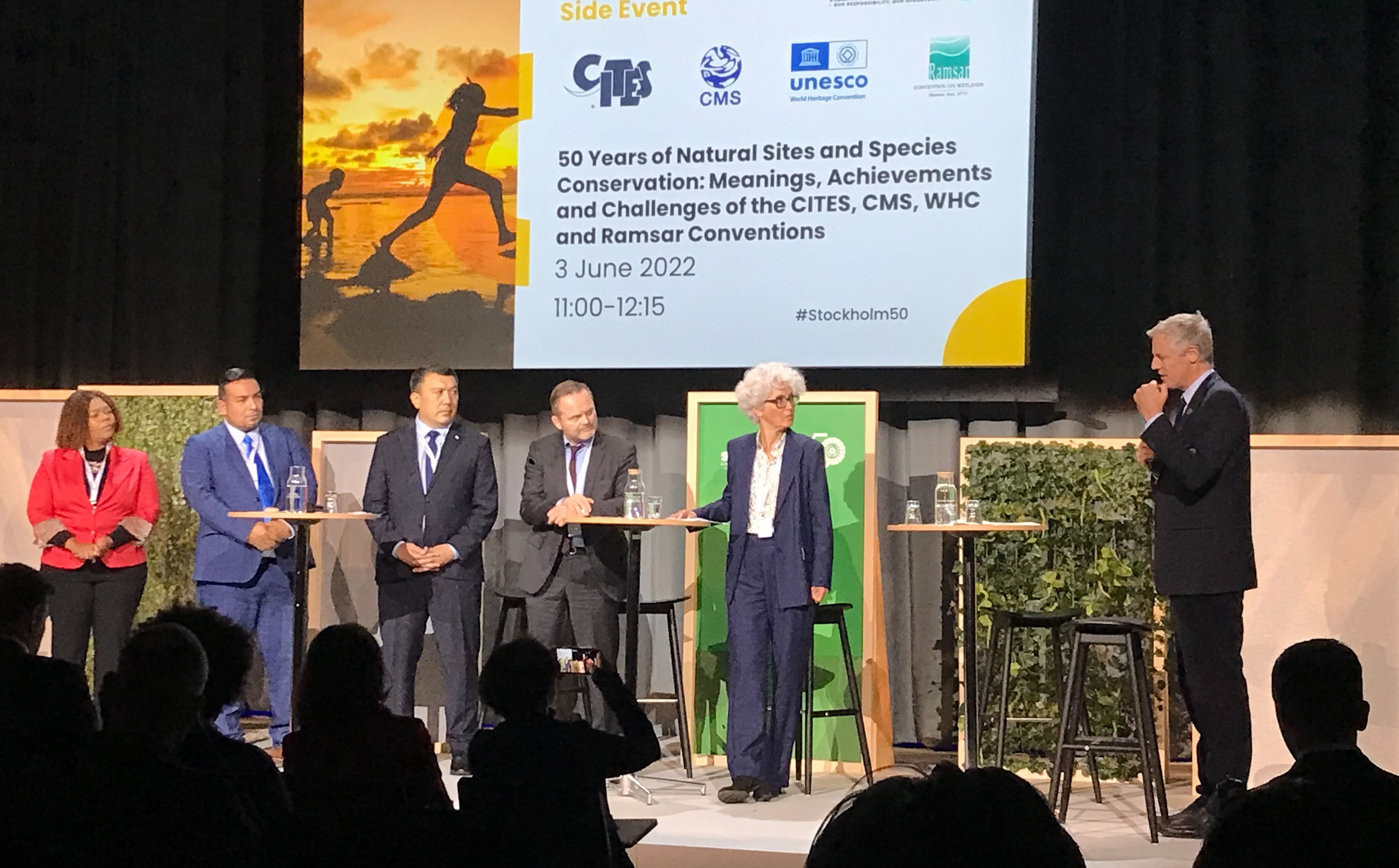 Guests on stage