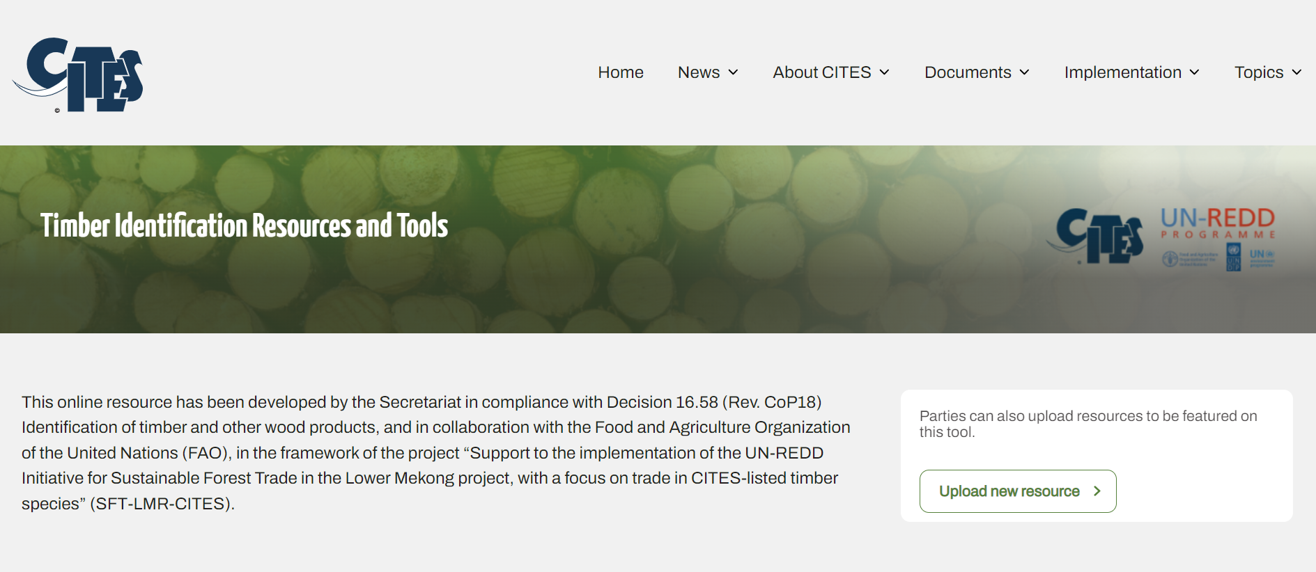 Screenshot Timber Identification Repository