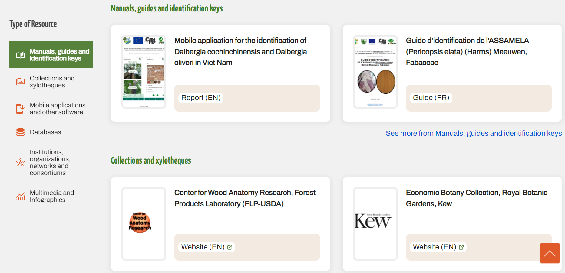 Screenshot Timber Identification Repository
